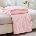 thumbnail image 2 of Lightweight Cooling Comforter Clearance!Hiroekza Skin-friendly Plain Printed Washed Cotton Summer Quilt Ventilation Quilt, 2 of 9