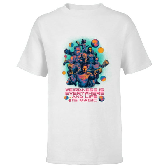 Marvel Guardians of the Galaxy Volume 3 Weirdness Everywhere - Short Sleeve T-Shirt for Kids - Customized-White