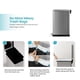 thumbnail image 4 of Home Zone Living Bote de basura de cocina delgado de 12 galones, acero inoxidable, pedal, 45 litros, 4 of 5