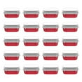 thumbnail image 1 of Foil Baking Cups Aluminum Pans Cupcake Lids Cup Pudding Containers Dessert Mold Cake Disposable Tin Liners Lid Square, 1 of 7