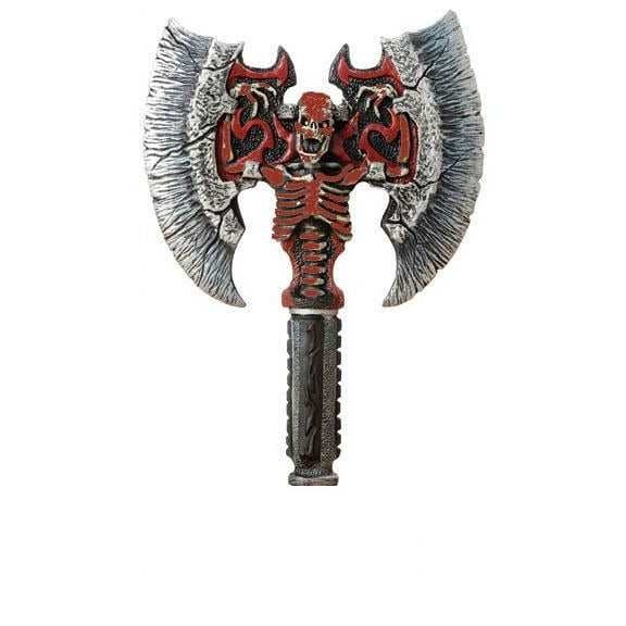 Viking Tortured Skeleton Skull Ax Weapon Accessory