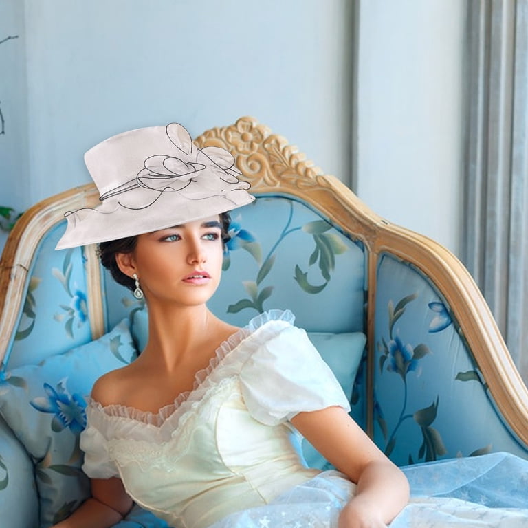 Eoozwa Women Hats Headband Hairpin Organza Fascinator Church  display picture 2