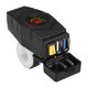 thumbnail image 1 of Adaptador de cargador rápido USB Dual QC3.0 de 28W con interruptor cargador USB para manillar de bicicleta eléctrica voltímetro LED colorido accesorios para motocicleta, 1 of 9