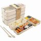 thumbnail image 2 of Lunch Box, Lunch Box 3 Layers 900ml, Organic Bento Box Made Weizen Weizen, 2 of 5