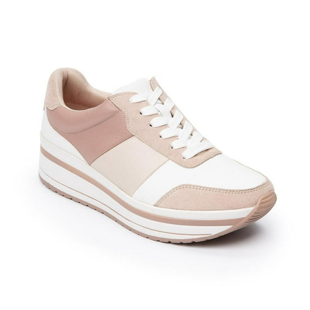 Tenis Mujer Flexi Urbano Plataforma Comodos Ligeros rosa 25 Flexi 101008 Walmart en linea