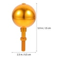 thumbnail image 2 of OUNONA Golden Aluminum Alloy Flagpole Topper for Flagpole Practical Decoration Accessories 1Pc, 2 of 6