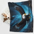 thumbnail image 6 of Naloa Night Sky Forest Bald Eagle Dog Blanket, 3 Sizes Cat Blanket for Indoor Cats Large Medium Small Dog Gifts-Medium, 6 of 8