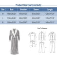 thumbnail image 3 of HBFAGFB Bathrobe Men Fall and Winter Leisure Padded Thickened Long Robe Pajamas Homewear Navy Size M, 3 of 5