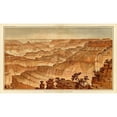 thumbnail image 3 of Holmes, William Henry 14x10 Black Modern Framed Museum Art Print Titled - Grand Canyon - Panorama from Point Sublime, 3 of 5