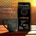 thumbnail image 5 of Caliber Coffee .22 Cal Whole Bean Light Roast  Balanced, Fruity, Caramel Flavors  100% Artisan Roasted Arabica Coffee  Small-Batch, Hand-Crafted  Veteran Owned  12oz Bag, 5 of 6