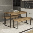 thumbnail image 1 of Juego de Comedor Industrial Kappesberg 136cm 2 Bancos Freijó, 1 of 4