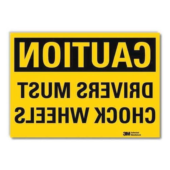 Lyle Safety Sign,10inx14in,Reflctv Sheeting U4-1220-RD_14X10