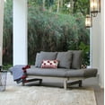 thumbnail image 4 of Westlake Solid Wood Outdoor Convertible Sofa Daybed, Gray Cushion, 4 of 7