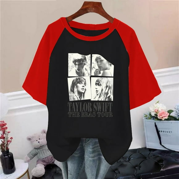 Women's TayIor Tour T-shirt Tylor Swft Shirts Tay Eras Merch Swft Fans Club Lightweight Short Sleeve Shirts Tops for Women Tylor Swft Merch Gifts TKFASHION White S
