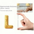 thumbnail image 7 of Gold 26 Letter Ornaments for Christmas Tree Decoration - Personalized Hanging Pendant Xmas Alphabet for DIY Craft Ornaments (A), 7 of 7