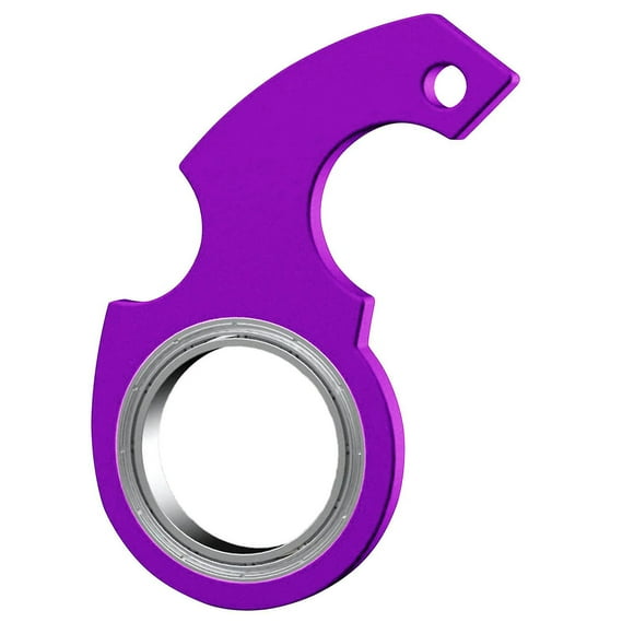 Keychain Spinner Fidget Ring Toy Novelty Keychain Fidget Toy Portable Key Ring Spinner Toy For Finger Exercising
