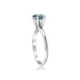 thumbnail image 2 of 1 1/2ct Blue Diamond Solitaire Engagement Ring 14K White Gold, 2 of 3