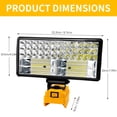 thumbnail image 5 of Cordless LED Emergency Work Light, Handheld Floodlight, Dual USB Charging, Compatible with Dewalt 20V Batteries, for Outdoor Camping  Emergency, 5 of 13