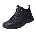 thumbnail image 2 of Botas de nieve de invierno para hombre, botas cortas de invierno para mochilero, deportes, senderismo Negro Talla 41 Yuyangstore Botas de nieve de invierno, 2 of 8