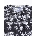 thumbnail image 4 of Moomaya Womens Printed Round Neck, Short Puffed Sleeves Casual Top, 4 of 8