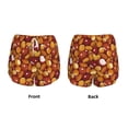 thumbnail image 3 of Susaid Almond Nuts Print Women's High Waisted Running Shorts Quick Dry Athletic Gym Track Workout Shorts Zip Pocket-XX-Large, 3 of 7
