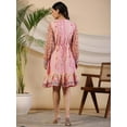 thumbnail image 4 of Juniper Pink Wonderland Floral Printed Pure Cotton Midi Dress, 4 of 5