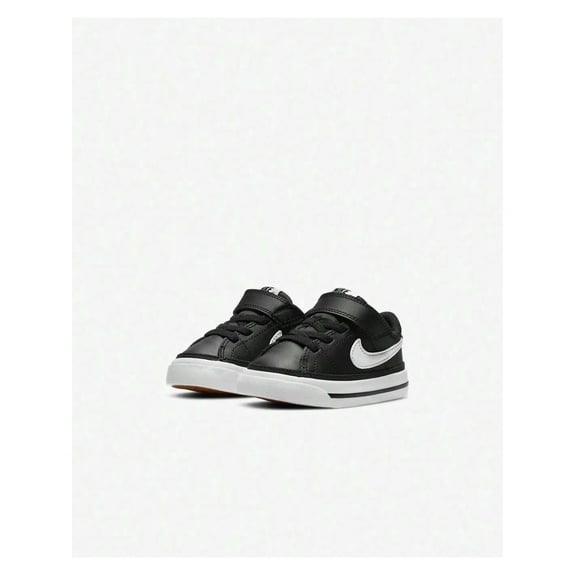 Nike Court Legacy (TDV) Toddler Sneakers Black/White-Gum Light Brown size 4