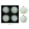 thumbnail image 3 of Mecorevxz 4Pcs Extra Large Christmas Balls Set 3.94’’ Rustic Vintage Decorative Hanging Ornaments,Xmas Balls for Christmas Tree Decorations,Christmas Gifts(Green), 3 of 7