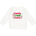 thumbnail image 2 of Inktastic Christmas Candy Cane Cutie with Candy Canes Toddler Sweatshirt, 2 of 4