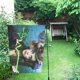 thumbnail image 1 of Bandera de jardín ABPHQTO Mujer Joven con Decoración de Bambú 30x45 cm, 1 of 1