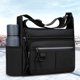 thumbnail image 4 of Bolsa cruzada para hombre Gran Capacidad | Bolso de hombro multifuncional con portabotellas de agua | Poliéster | Correa ajustable | Gris, negro, azul, verde | 28x22x10cm | Organizador de Viajes y, 4 of 6
