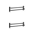 thumbnail image 4 of Youkk Rustproof Towel Bar Shower Towel Rack Kitchen Bathroom 2 Layer 40cm Regular 2Set, 4 of 6