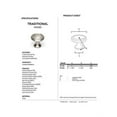 thumbnail image 2 of Alno A1151-SN Alno 1-1/4" Cabinet Knob Satin Nickel, 2 of 2