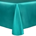 thumbnail image 1 of Ultimate Textile (3 Pack) Reversible Shantung Satin - Majestic 120 x 120-Inch Square Tablecloth - for Weddings, Home Parties and Special Event use, Caribbean Blue, 1 of 4