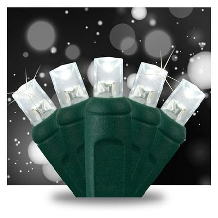 SoftTwinkle Slow Twinkling Christmas Lights, Soft Twinkle String Lights Pulsing Christmas Lights (50 Lights, 17 Ft, Cool White)