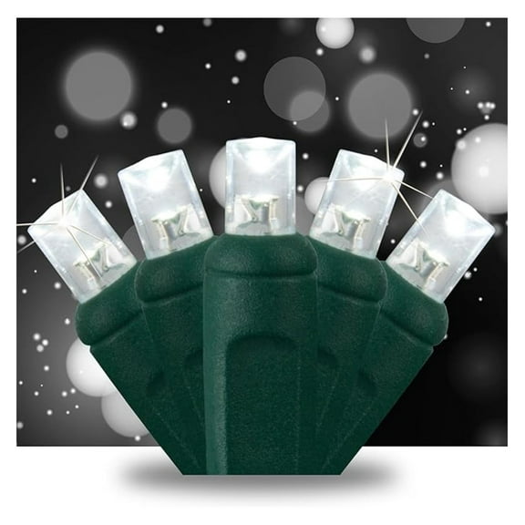 SoftTwinkle Slow Twinkling Christmas Lights, Soft Twinkle String Lights Pulsing Christmas Lights (50 Lights, 17 Ft, Cool White)