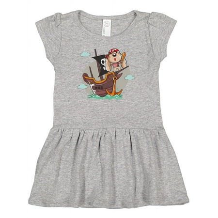 

Inktastic Cute Pirate Dog Girls Baby Dress