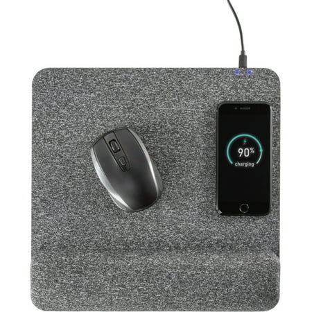UPC: 0035286323048 | Allsop ASP32304 PowerTrack Plush Wireless Charging Mousepad – (32304) 1 Gray