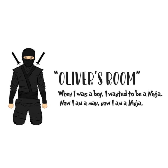 ANIME - Multicolored Personalized Name Anime Karate Martial Arts Gym Art Decoration Design Adhesive Wall Decal - Kids Bedroom Karate Martial Wall Décor Sticker 10" x 5"