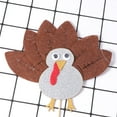 thumbnail image 5 of WHAMVOX Brown Fabric Cake Toppers with Humorous Turkey Design for Party Decorations and Cake Picks, Perfect for Thanksgiving, 5 of 8