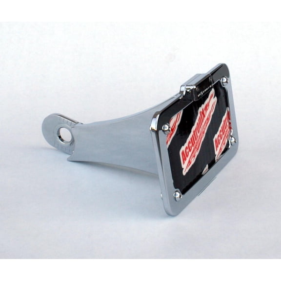 Accutronix LPF108HV-C Side-Mount License Plate - Chrome