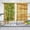 Green_bamboo, variant on Short Tier Curtains for Kitchen Bathroom, Green Eucalyptus Leaf Cafe Curtains, Soft Airy Kitchen Sink Curtains with Kitchen Bathroom Window Curtains, 39" L x 27.5" W, 2 Panels