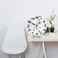 thumbnail image 2 of Naloa Clock number Print Wall Clock - Clocks Battery Operated, Small Silent Non-Ticking, Decorative for Living Room, Office, Bedroom, Home(9.84"), 2 of 5