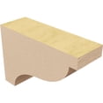 thumbnail image 5 of 2"W x 6"D x 4"H Classic Garner Rough Cedar Woodgrain TimberThane Corbel, Primed Tan, 5 of 6