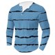 thumbnail image 1 of Blusas y camisas de manga larga con cuello redondo para hombre, estilo casual, cuello redondo, estampado, para fitness, deportes, manga larga, blusa de poliéster., 1 of 4