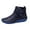 Blue, variant on Womens Wide Width Ankle Boots Flat Heel Short Boots Side Zipper Waterproof Slouchy Booties