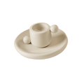 thumbnail image 2 of Portavelas cónico de cerámica con mango, soporte para velas, decoración decorativa de estilo nórdico para decoración de baño, versátil Estilo C, 2 of 9