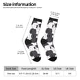 thumbnail image 2 of Balery Black And White Sheeps Calcetas Largas con Estampado para Hombre y Mujer – Suaves y Transpirables, Talla Única (US 5-11), 2 of 6