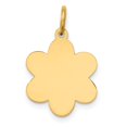 thumbnail image 1 of 14k Plain .018 Gauge Engravable Flower Disc Charm in 14k Yellow Gold, 1 of 3