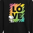 thumbnail image 3 of Peanuts - Rainbow Love Scribble - Toddler & Youth Long Sleeve Graphic T-Shirt, 3 of 6